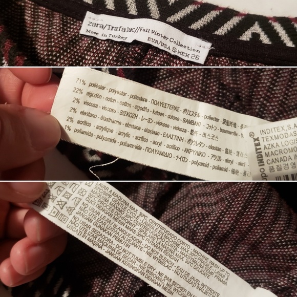 Zara Chevron Patterned Short Sleeve Tent Dress - Picture 8 of 8